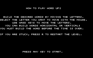 Word Up! atari screenshot